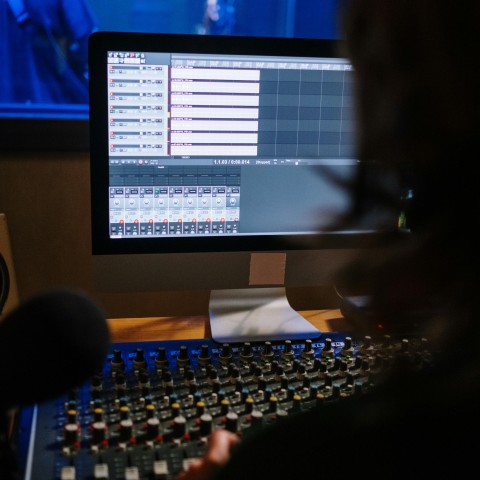 Zajęcia w studio nagrań